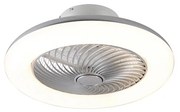 Ventilator de tavan argintiu incl. LED cu telecomanda - Clima