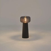 Veioza design modern decorativ Faro negru/crom