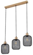 Lustra suspendata cu 3 pendule design industrial Grendel negru