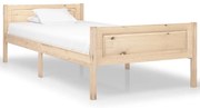 vidaXL Cadru de pat, 100x200 cm, lemn masiv de pin