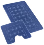 Bellatex Set covorașe de baie Bany cu decupajRectangle albastru, 60 x 100, 60 x 50 cm