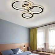 Lustra LED Cu Telecomanda, Elit's Cristal, Esn88132-3F, 122w