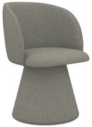 Scaun de sufragerie gri tapițat Maia – Makamii