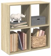 vidaXL Bibliotecă/separator cameră stejar sonoma 69,5x29x69,5 cm lemn