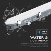 Corp de iluminat LED fluorescent tehnic cu senzor de mișcare LED/36W/230V 6500K IP65 120 cm