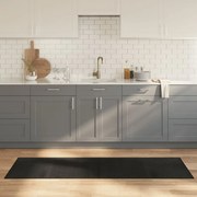 vidaXL Covor dreptunghiular, negru, 60x200 cm, bambus