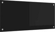 vidaXL Panou de bucătărie Negru 90 x 40 cm sticlă securizată