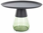 Măsuță de cafea Carini B, negru / verde