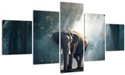 Tablou cu elefant în djunglă (125x70 cm), în 40 de alte dimensiuni noi