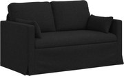 vidaXL Canapea Negru 139 x 78 x 80 cm țesătură
