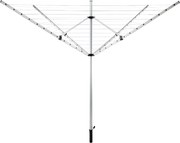 Uscător de haine de grădină, argintiu/neagră, 50 m, ROTARY NEW TYP 1