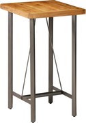 vidaXL Masă de bar, lemn masiv de tec reciclat, 60 x 60 x 107 cm