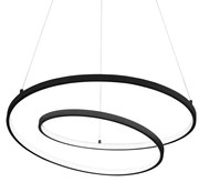 Lustra LED suspendata design modern circular Oz sp d60 dali neagra