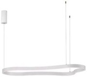 Lustra LED suspendata design modern DUSSA alb, 120x66cm