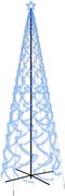 vidaXL Brad de Crăciun conic, 1400 LED-uri, albastru, 160x500 cm