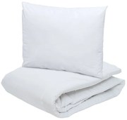 Patura de vara matlasata 140x200 cm cu perna 70x90 cm ECONOMY PEACH, albă