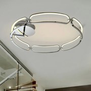 Lustra LED aplicata design ultra-modern 80cm Colette. crom