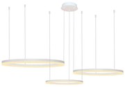 Lustra cu 3 inele LED si telecomanda HALO PENDANT WH 100+80+60 CCT