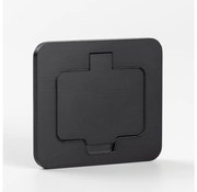 Priză încastrabilă de podea de exterior Solight 5B322B IP55 negru dreptunghiular