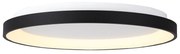 Plafoniera LED cu telecomanda design circular NISEKO II Black 90cm