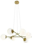 Lustră Suspendată cu 6 Brațe – Soclu E27, Design Elegant, 68×68×80 cm