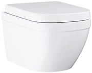 Set vas wc suspendat Grohe Euro Ceramic Triple Vortex rimless si capac softclose