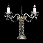 Veioza, lampa de masa 2 brate cristal Bohemia S31 007/02/4