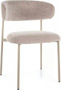 Scaun ELTON, bej - Brego 34, stofa clasica/metal, 56x46x80 cm