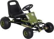 Homcom Go-Kart per Bambini a Pedali, Verde e Nero