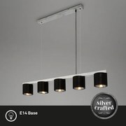 Lustră pe cablu LURI 5xE14/25W/230V Briloner