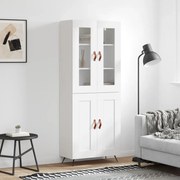 vidaXL Dulap înalt, alb, 69,5x34x180 cm, lemn compozit