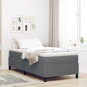 vidaXL Pat cu arcuri Gri deschis 90 x 190 cm Țesătură de catifea