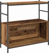 vidaXL Raft pentru cărți Stejar afumat 80 x 30 x 78.5 cm Lemn compozit