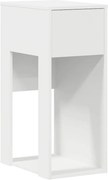 vidaXL Suport turn pentru computer cu sertar alb 30x44x74 cm