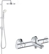 Pachet : Sistem dus Grohe New Tempesta 250 +baterie cada termostat Grh 800( 26980001. ,34567000)