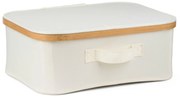 Cutie de depozitare G21 40 x 30 x 15 cm, dinbambus cu capac, bej