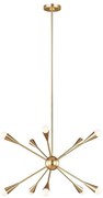 Lustră LED pe tijă Feiss FE-JAX10-BB JAX 10xG9/3W/230V auriu
