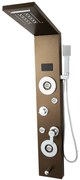 Panou de dus TRENDY’S cu hidromasaj , inox 5 functii digital cu led, bronz antichizat