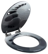 Capac toaleta cu coborare automata usoara Balamale stabile din inox Design pietre