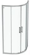 Cabina de dus semirotunda cu usi glisante 90x90 Ideal Standard Connect 2 profil crom