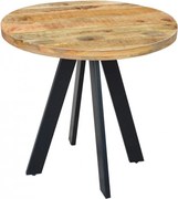 Masa rotunda, Masa bistro Iron Craft mango natur, 80cm