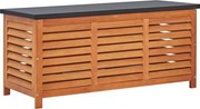 vidaXL Ladă depozitare grădină, 117x50x55 cm, lemn masiv de eucalipt