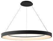 Lustra LED cu telecomanda design circular NISEKO II Black 90cm