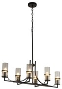 Candelabru modern design elegant Belle negru/clar