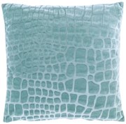 Perna decorativa de catifea NANOU 45x45 cm, albastra