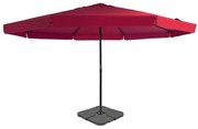 vidaXL Umbrelă de soare de grădină, bază portabilă, roșu