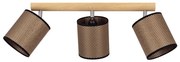 Spot-Light 2037400911553 - Spot BENITA, 3x E27/25W/230V, finisaj stejar