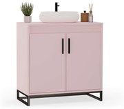 Mobilier de baie sub chiuvetă - Roz