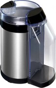 Rasnita de cafea Oliver Voltz OV51172D, 130 W, Recipient pentru cafea macinata de 50 g, 2 filtre pentru cafea macinata finsi grosier, Negru/Argintiu
