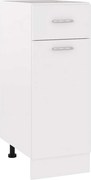 vidaXL Dulap inferior cu sertar “Lyon”, alb, 30x46x81,5 cm